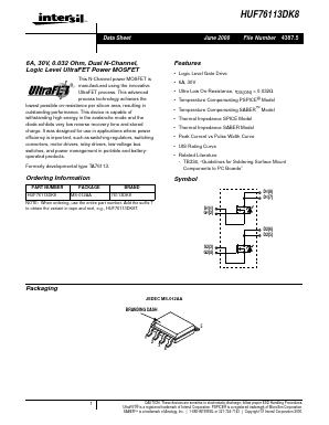 76113DK8 Datasheet PDF Intersil