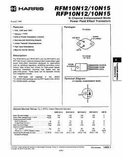 RFP10N12 Datasheet PDF Intersil