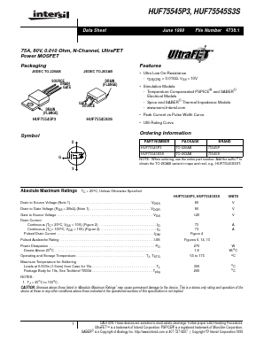 75545S Datasheet PDF Intersil