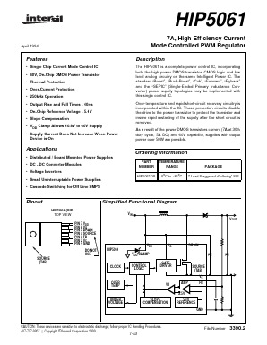 HIP5061 Datasheet PDF Intersil