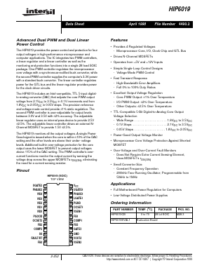 HIP6019CB Datasheet PDF Intersil