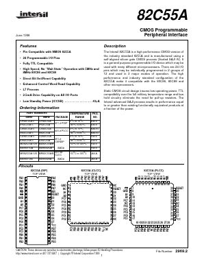 MD82C55A-5B Datasheet PDF Intersil