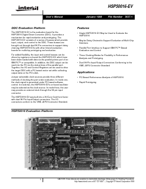 HSP50016-EV Datasheet PDF Intersil