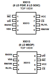 X9313U Datasheet PDF Intersil