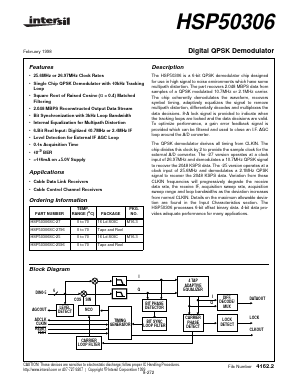 HSP50306SC-25 Datasheet PDF Intersil