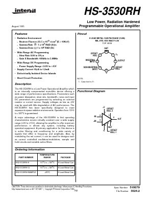 HS-3530RH Datasheet PDF Intersil