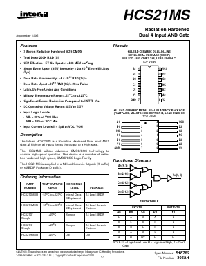 HCS21KMSR Datasheet PDF Intersil