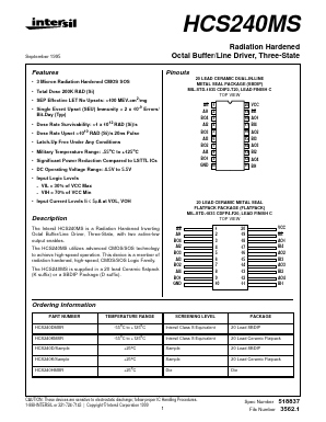 HCS240D Datasheet PDF Intersil
