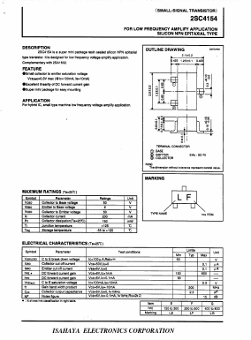 C4154 Datasheet PDF Isahaya Electronics