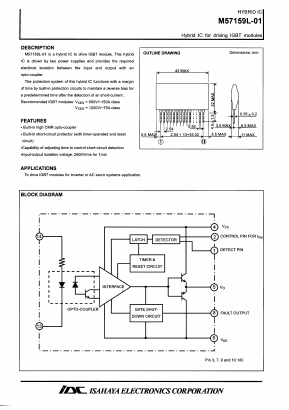 M57159L-01 Datasheet PDF Isahaya Electronics