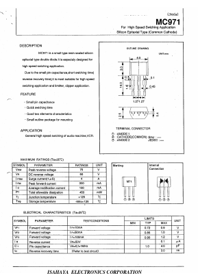 MC971 Datasheet PDF Isahaya Electronics