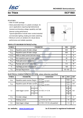 ISCF1860 Datasheet PDF Inchange Semiconductor