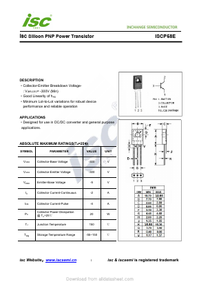 ISCP58E Datasheet PDF Inchange Semiconductor