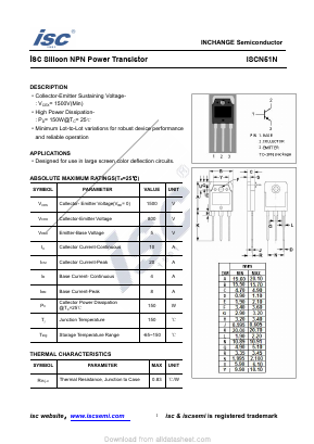 ISCN51N Datasheet PDF Inchange Semiconductor