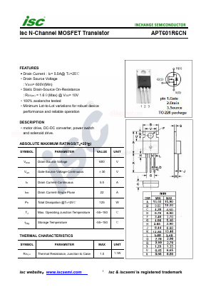 APT601R6CN Datasheet PDF Inchange Semiconductor