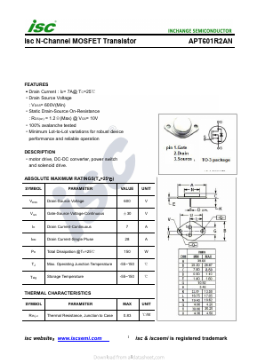 APT601R2AN Datasheet PDF Inchange Semiconductor