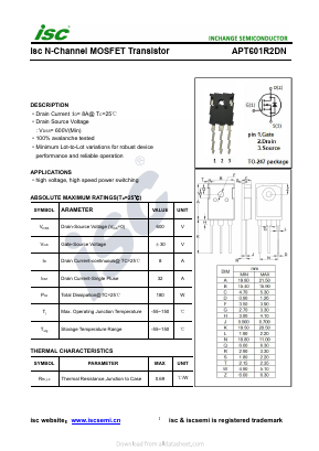 APT601R2DN Datasheet PDF Inchange Semiconductor