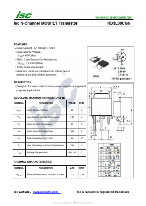 RD3L08CGN Datasheet PDF Inchange Semiconductor