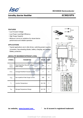 6CWQ10FN Datasheet PDF Inchange Semiconductor