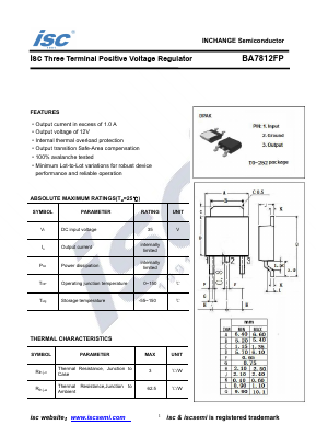 BA7812FP Datasheet PDF Inchange Semiconductor