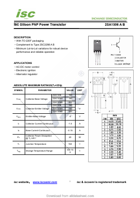 2SA1306A Datasheet PDF Inchange Semiconductor