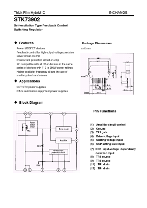 STK73902 Datasheet PDF Inchange Semiconductor
