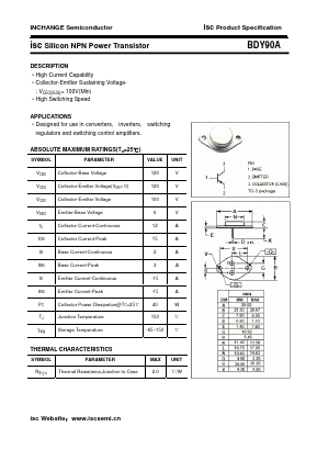 BDY90A Datasheet PDF Inchange Semiconductor