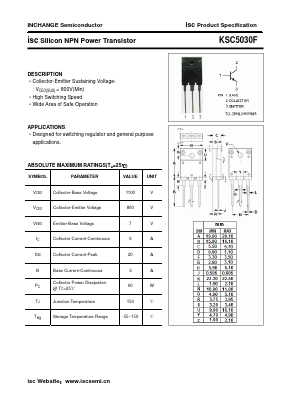 KSC5030F Datasheet PDF Inchange Semiconductor
