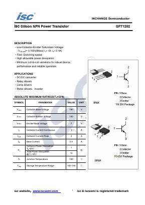 SFT1202 Datasheet PDF Inchange Semiconductor