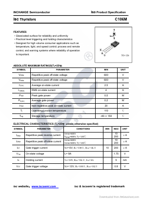 C106M Datasheet PDF Inchange Semiconductor