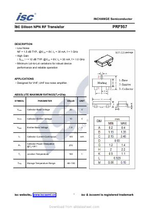PRF957 Datasheet PDF Inchange Semiconductor