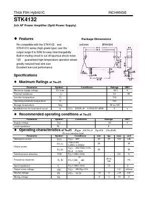STK4132II Datasheet PDF Inchange Semiconductor