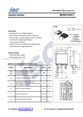 MURB1620CT Datasheet PDF Inchange Semiconductor