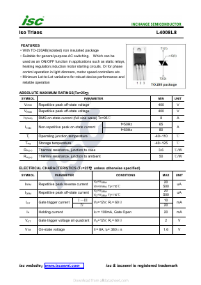 L4008L8 Datasheet PDF Inchange Semiconductor