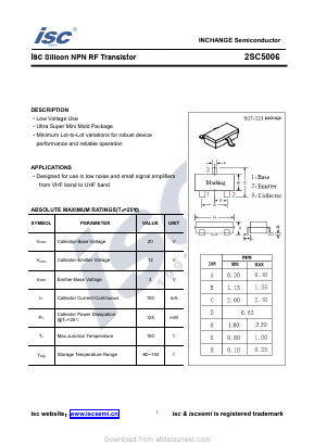 C5006 Datasheet PDF Inchange Semiconductor
