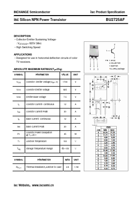 BU2725AF Datasheet PDF Inchange Semiconductor