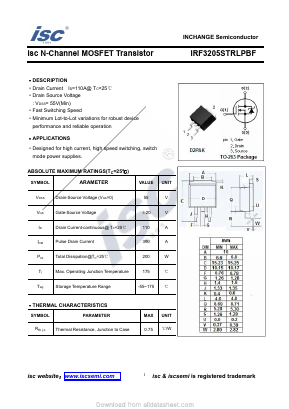 IRF3205STRLPBF Datasheet PDF Inchange Semiconductor