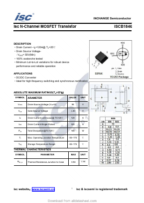ISCB1846 Datasheet PDF Inchange Semiconductor