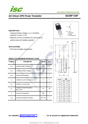 ISCRF110P Datasheet PDF Inchange Semiconductor