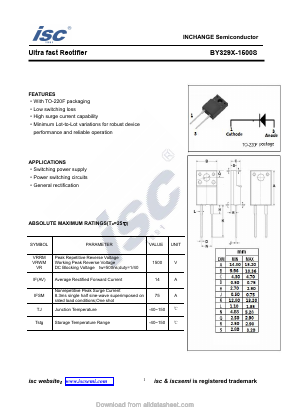 BY329X-1500S Datasheet PDF Inchange Semiconductor