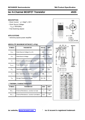 4N55 Datasheet PDF Inchange Semiconductor