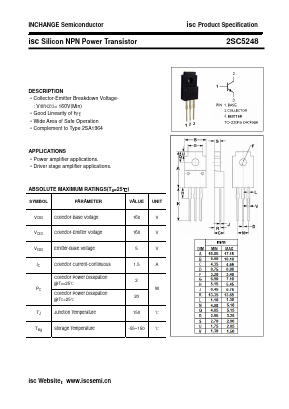 C5248 Datasheet PDF Inchange Semiconductor