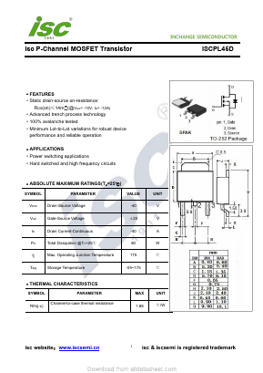 ISCPL45D Datasheet PDF Inchange Semiconductor