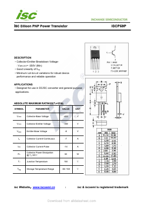 ISCP59P Datasheet PDF Inchange Semiconductor