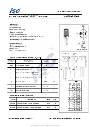 MMF80R450P Datasheet PDF Inchange Semiconductor