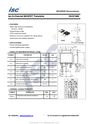 ISCD1869 Datasheet PDF Inchange Semiconductor