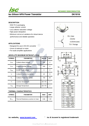 DK151G Datasheet PDF Inchange Semiconductor