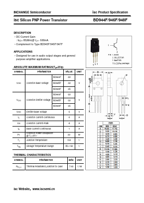BD944F Datasheet PDF Inchange Semiconductor
