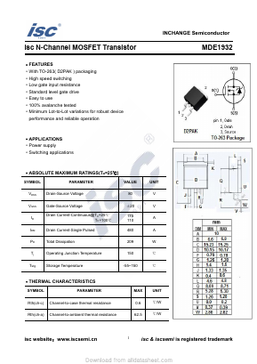 MDE1932 Datasheet PDF Inchange Semiconductor