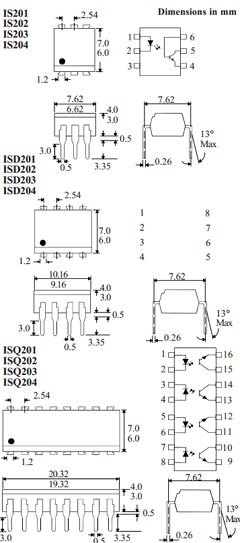 ISQ202 Datasheet PDF Isocom 